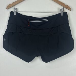 Lululemon Speed Up Short 3" Black Women's Size 8